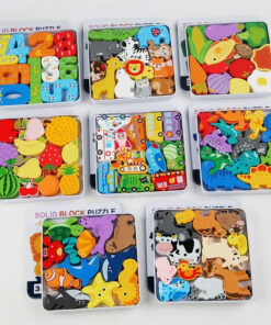 Wooden Animal Number Puzzle