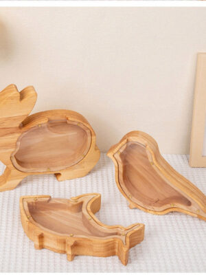 Creative Wooden Jewelry Jar