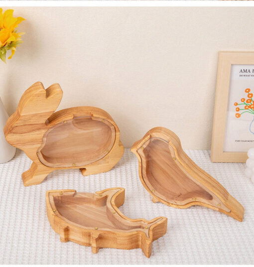 Creative Wooden Jewelry Jar